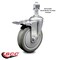 Service Caster 5 Inch Gray Polyurethane Wheel Swivel 12mm Stem Caster with Total Lock Brake SCC-TSTTL20S514-PPUB-M1215 - alternate 4